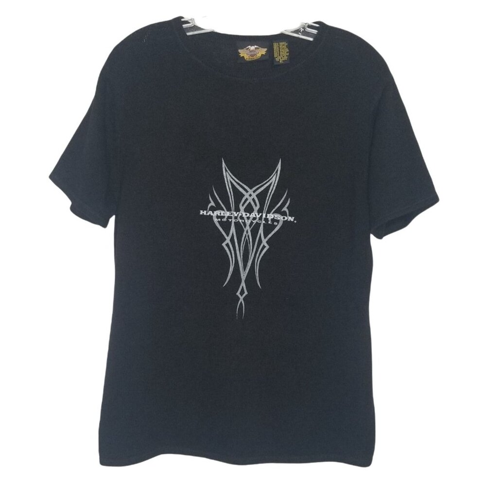 Harley Davidson Womens Size XL Top Knit Motorcycle Crew Neck Pullover Biker - Picture 3 of 7